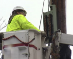 Fairpoint maintance man checking lines