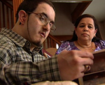Levi and Brigida enjoying each others company